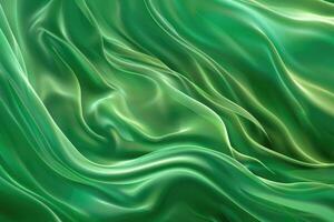 A green abstract wave background photo