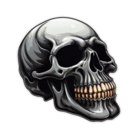 Skull head illustration png