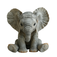 Porträt von ein Baby Elefant, generiert ai png