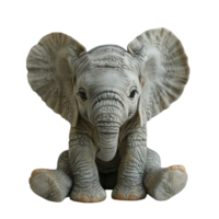 portrait of a baby elephant, generated ai png