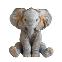 retrato de un bebé elefante, generado ai png