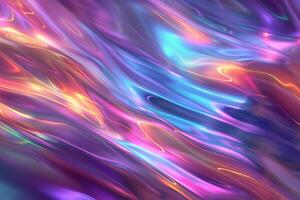 Blurred holographic psychedelic streaks texture background photo