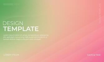 Stylish Gradient Background with Green Pink and Brown Tones vector