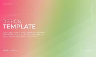 Modern Green Pink and Brown Gradient Background Concept vector