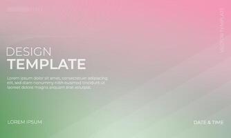 Elegant Green Pink and Gray Gradient Background Presentation vector