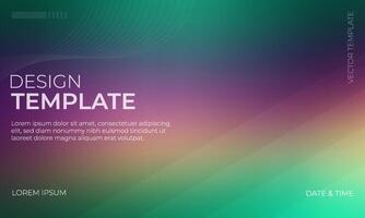 Luxurious Green Purple Gold Gradient Background Design vector