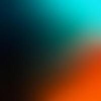 Gradient Teal Orange Black Grainy Background vector