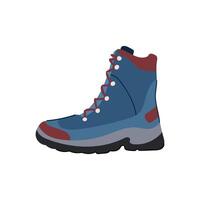 impermeable excursionismo botas masculino dibujos animados ilustración vector