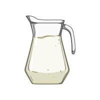 lid milk jug cartoon illustration vector