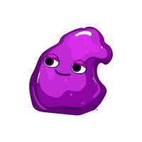 stretchy slime character cartoon illustration vector