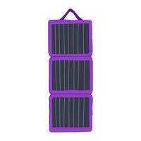 battery solar charger cartoon illustration vector