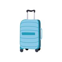 carry suitcase cartoon illustration vector