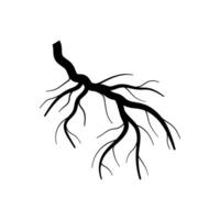 nutrients tree root cartoon illustration vector