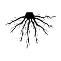 structure tree root cartoon illustration vector