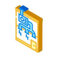 air exchange ventilation isometric icon illustration vector