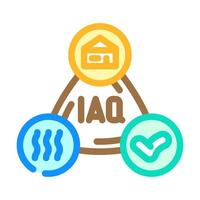 indoor air quality iaq color icon illustration vector