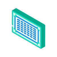 ventilation grille isometric icon illustration vector
