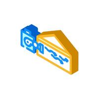 supply air ventilation isometric icon illustration vector