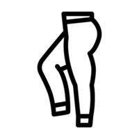 yoga pantalones ropa línea icono ilustración vector