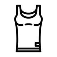 tank top clothing line icon illustration vector