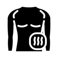 compression clothing glyph icon illustration vector