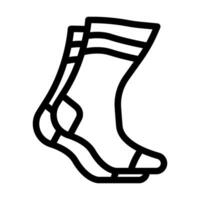 atlético calcetines ropa línea icono ilustración vector