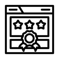 page authority seo line icon illustration vector