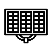 array solar panel line icon illustration vector