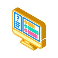 audience polling isometric icon illustration vector