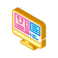 virtual swag bag isometric icon illustration vector