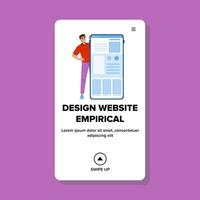 interfaz diseño sitio web empírico vector