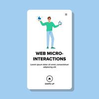 swipe web microinteractions vector