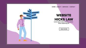 decision website hicks law vector