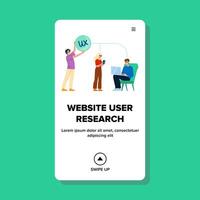 usability website user research vector