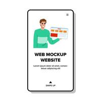 user web mockup website vector