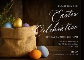 easter greeting card design ideas template