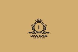 Luxury Letter I Logo Design vector