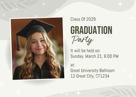 Graduation Card template