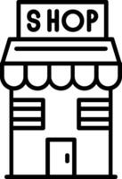 Shop Line Icon vector