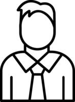 Supervisor Line Icon vector