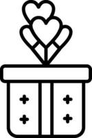 Gift Line Icon vector