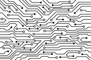 resumen futurista circuito tablero tecnología antecedentes. circuito tablero con varios tecnología elementos. vector
