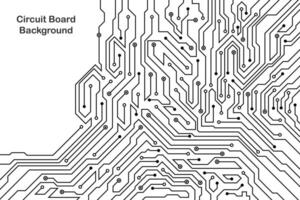 Abstract futuristic circuit board technology background. Circuit board with various technology elements. vector