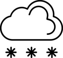 Cloud Computing Line Icon vector