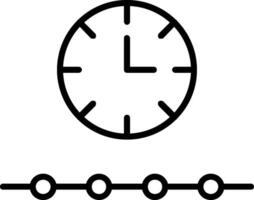 Free Time Line Icon vector