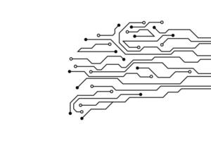 resumen futurista circuito tablero tecnología antecedentes. circuito tablero con varios tecnología elementos. vector