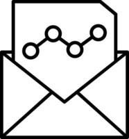 Email Marketing Line Icon vector