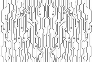 Abstract futuristic circuit board technology background. Circuit board with various technology elements. vector