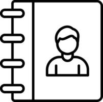 Authorship Line Icon vector