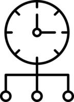 Time Optimization Line Icon vector